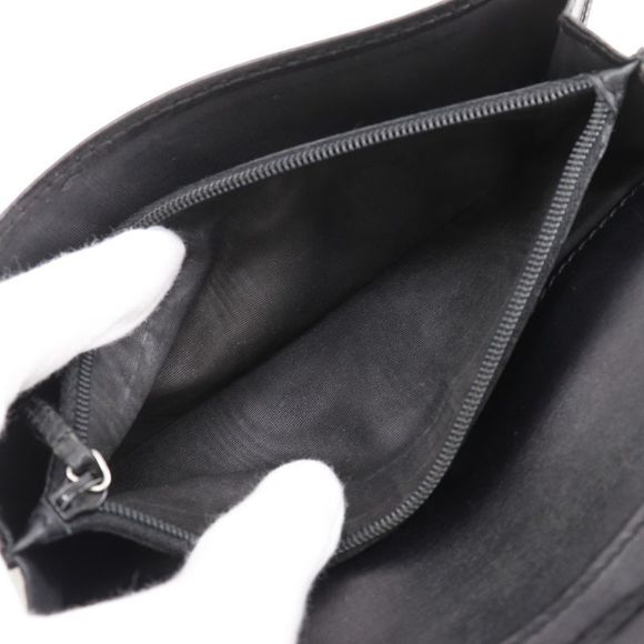 Gucci GG 146229 Striped Leather Black Unisex Long Wallet - Picture 8 of 10